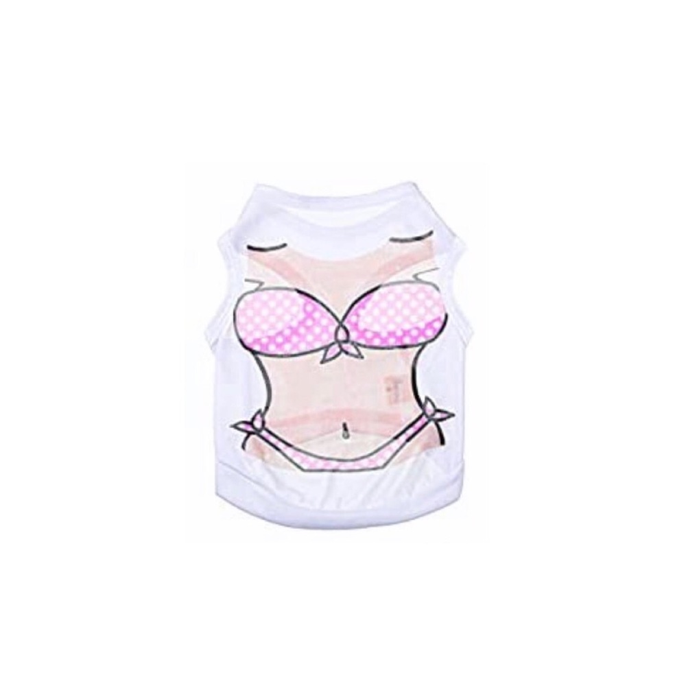 Bikini Printed Pet T-Shirt size xs